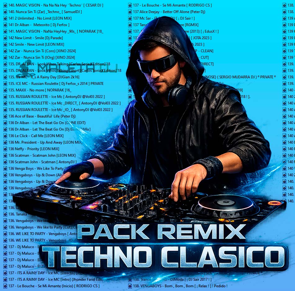 pack remix techno dj clasico